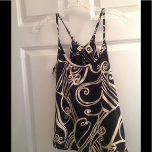 Roxy black and cream tank