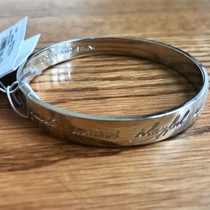 kate spade 'stand out and shine' idiom bangle