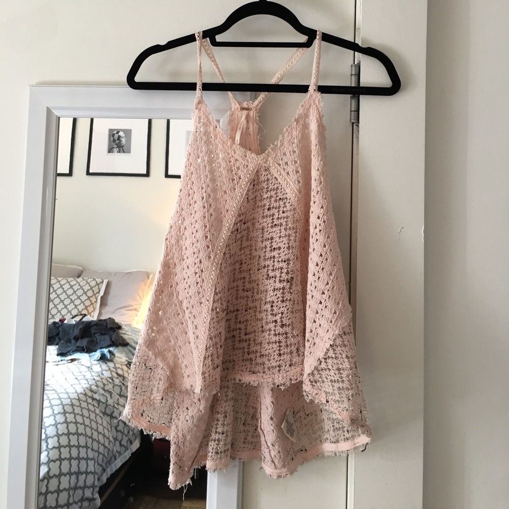 Free people pink summer top