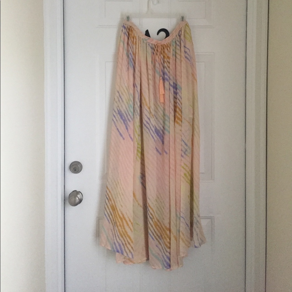 Free People maxi skirt, size L (Ivory)