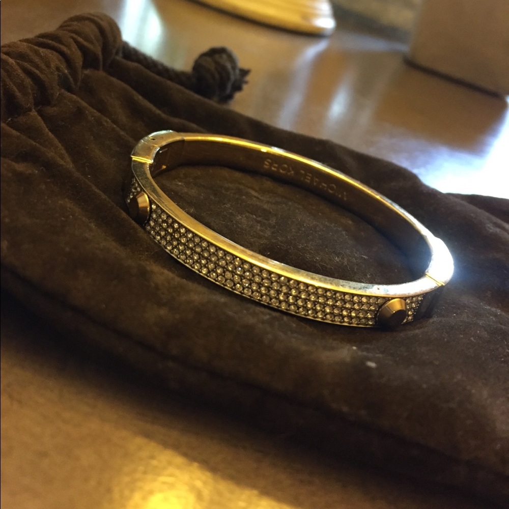 MK gold bangle
