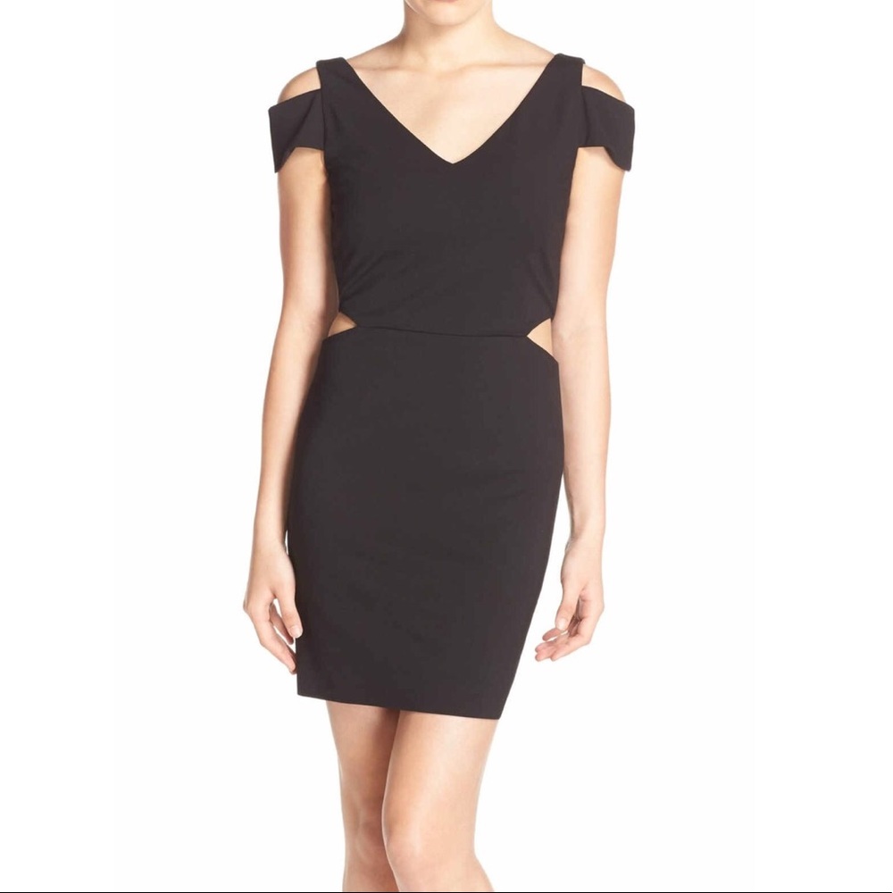 Ali & Jay  Cold Shoulder Cutout Ponte Dress