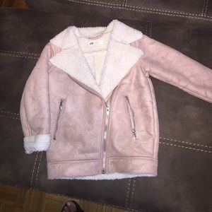 Faux shearling coat