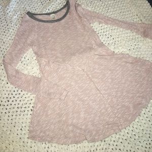Light pink knit top