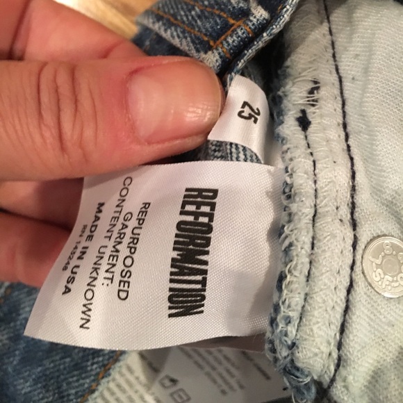 Reformation cropped Levi's high waisted jeans - Picture 3 of 6