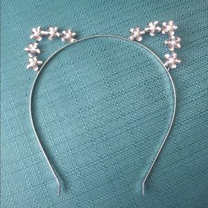 Icing Silver Cat Ear Headband