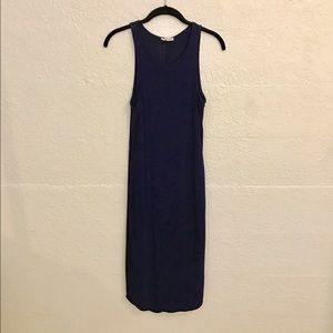 Silence + Noise navy blue dress