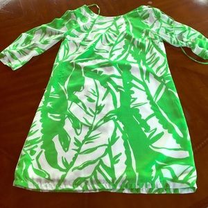 Lilly Pulitzer Green and White print dress