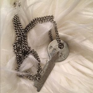 'Faith' Giving Key Necklace