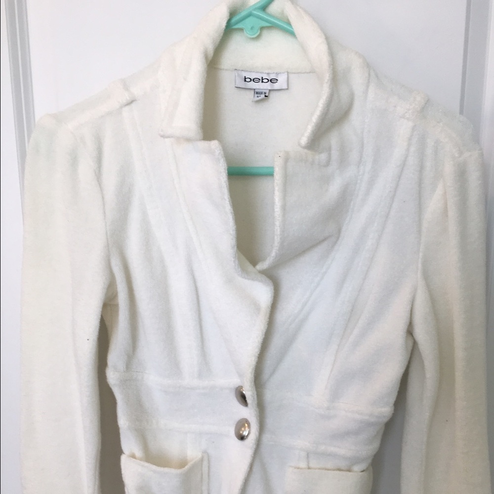 Bebe Terry cloth Blazer