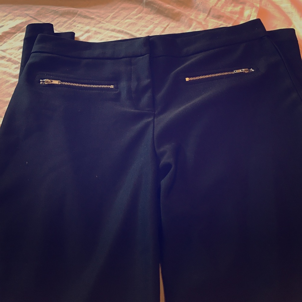 Zippered Polyester Leggings