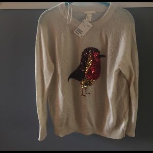 H&M bird sweater