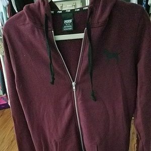 Pink maroon hoodie