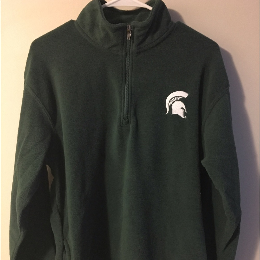 Green MSU fleece-men's size