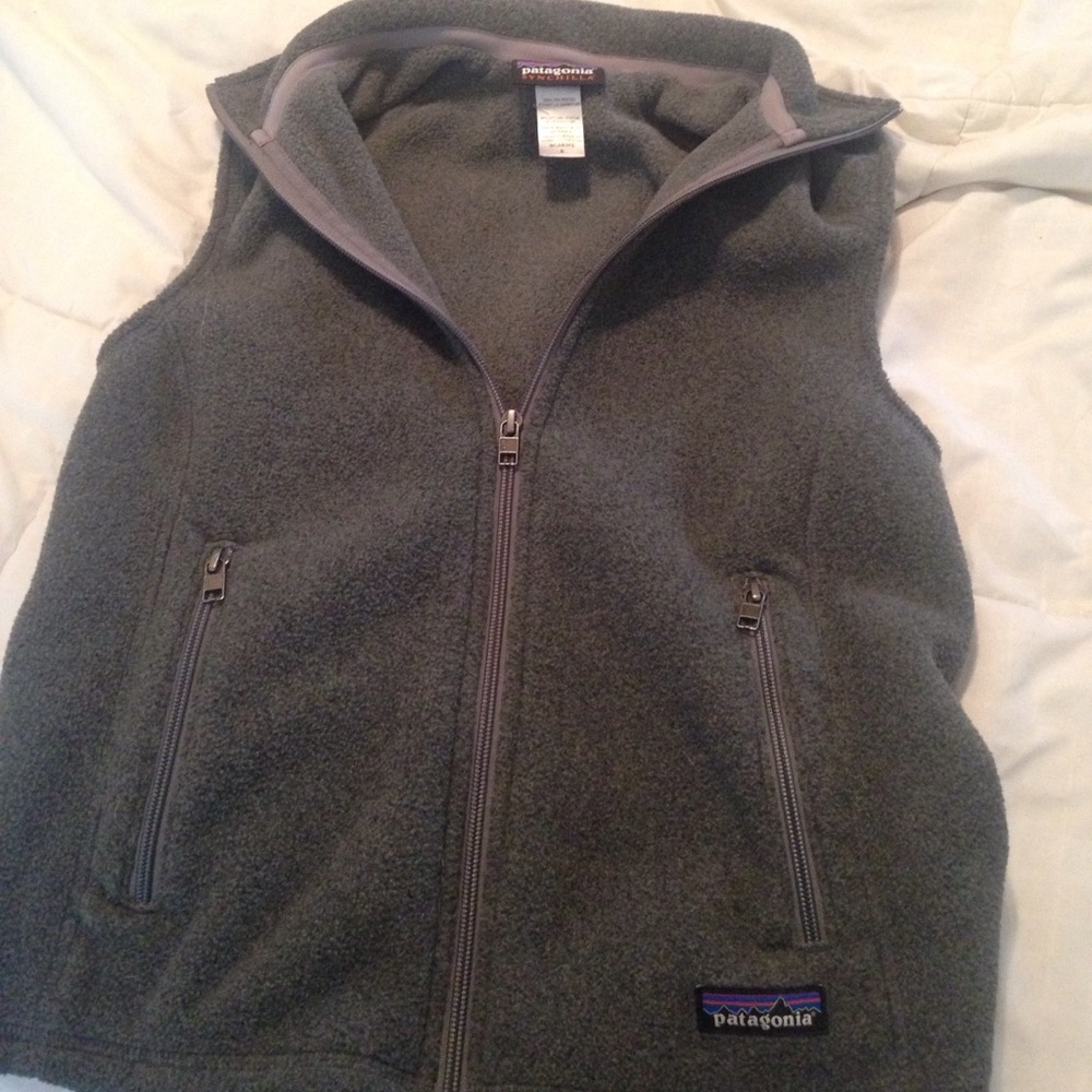 Patagonia grey polyester vest never worn