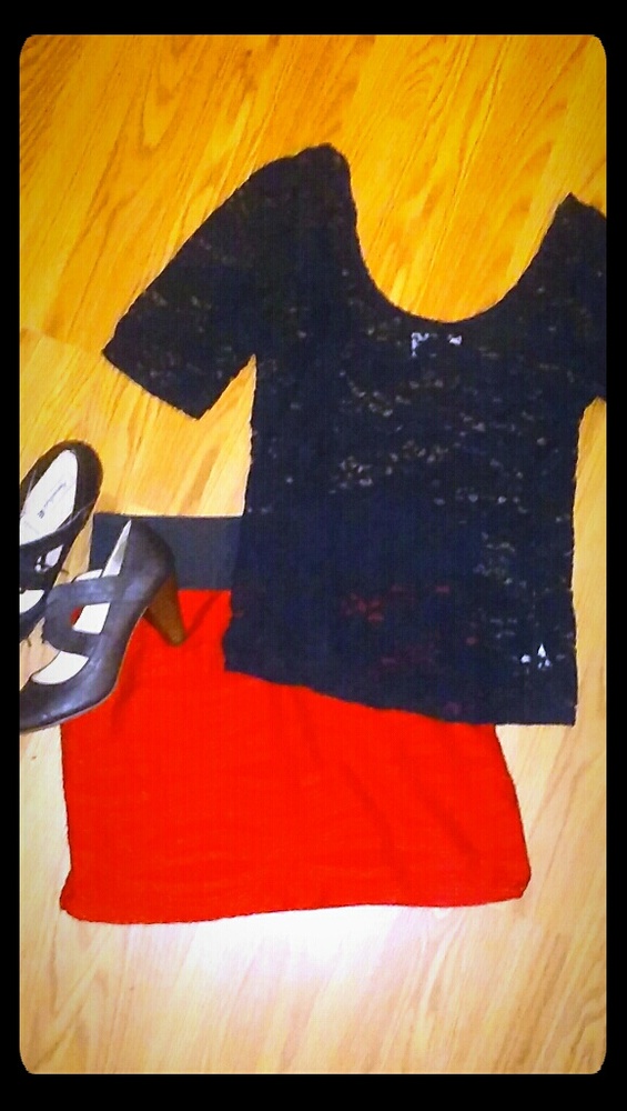 Sexy Red Skirt size L