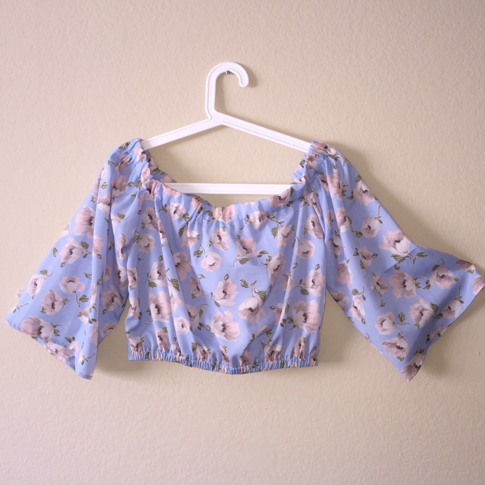 Floral Crop Top Size  Small