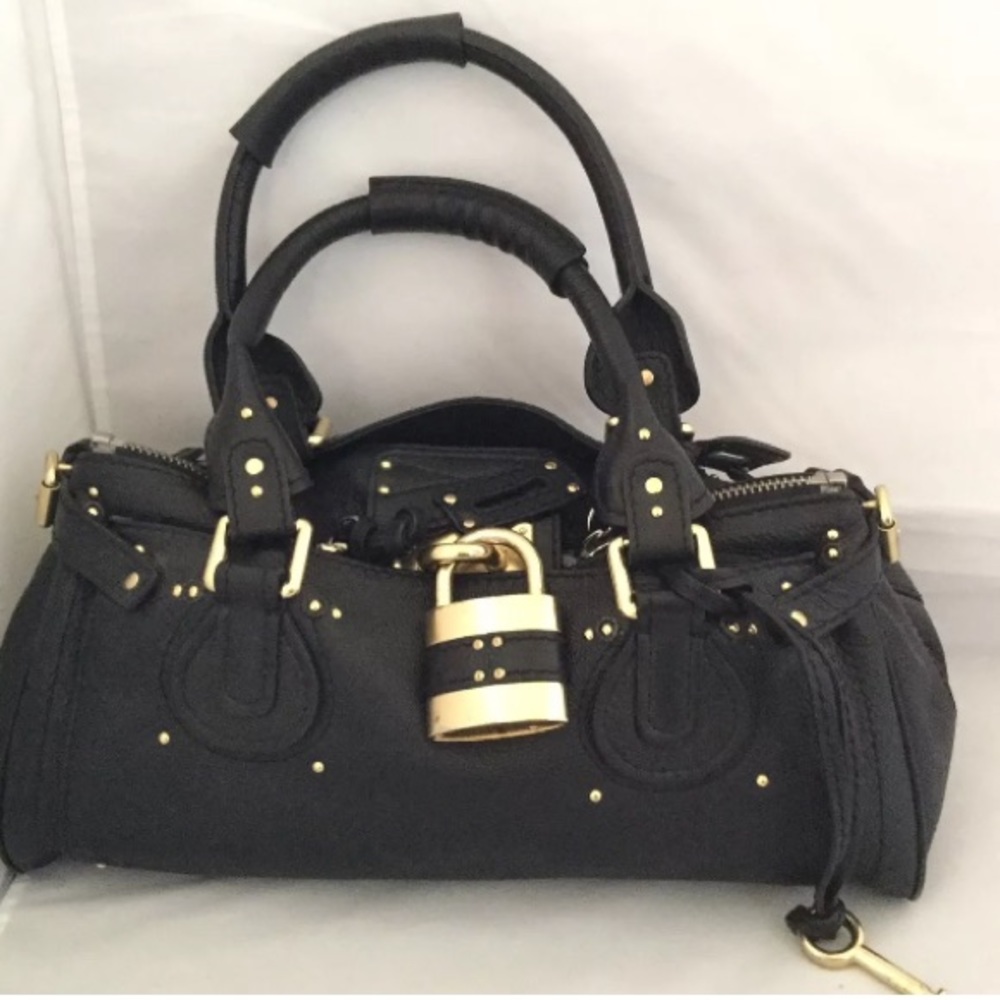 Excellent cond auth Chloe Paddington Medium, Black