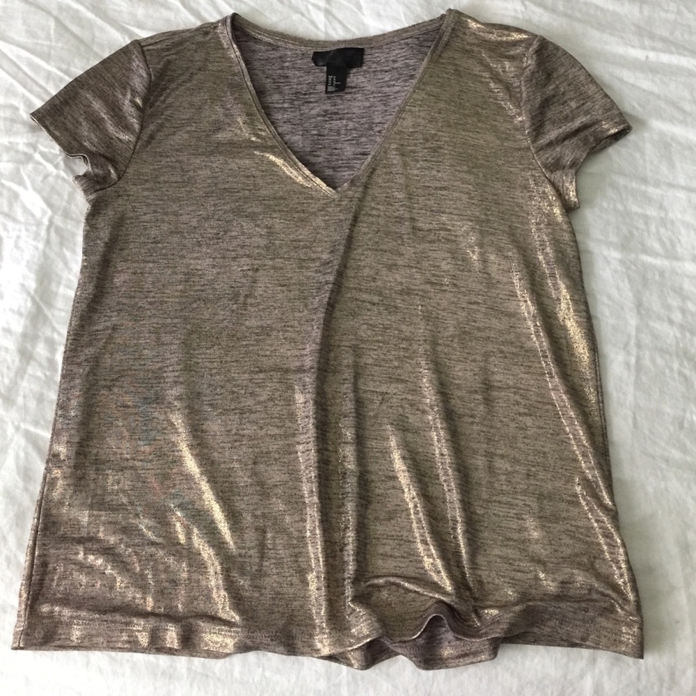 NWOT H&M Metallic Shirt