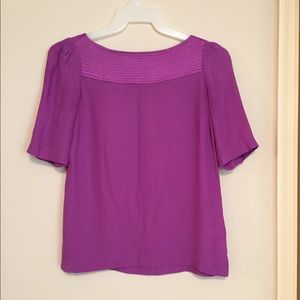 100% silk Banana Republic blouse in purple, size s