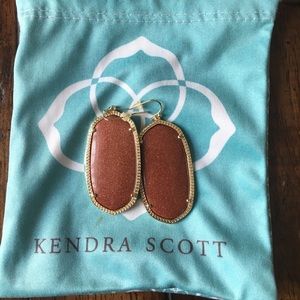 Burnt orange Kendra Scott Danielle earrings