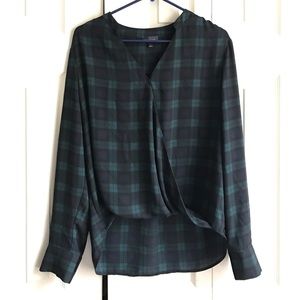 The Limited Plaid Blouse