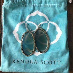 Light ocean blue Kendra Scott earrings