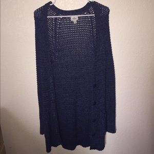 Cute blue sweater!