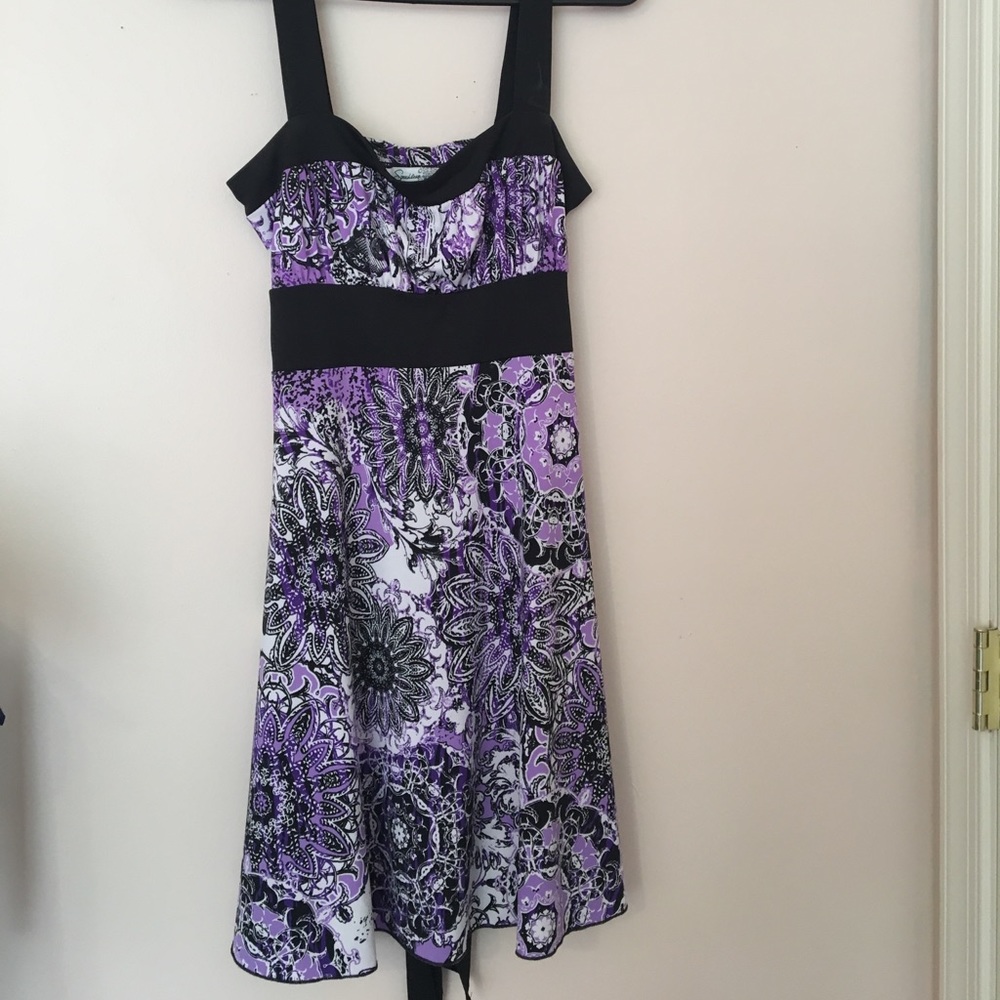Gorgeous purple paisley dress