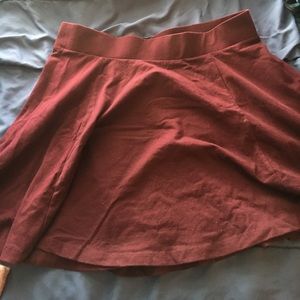 Berry colored circle skirt