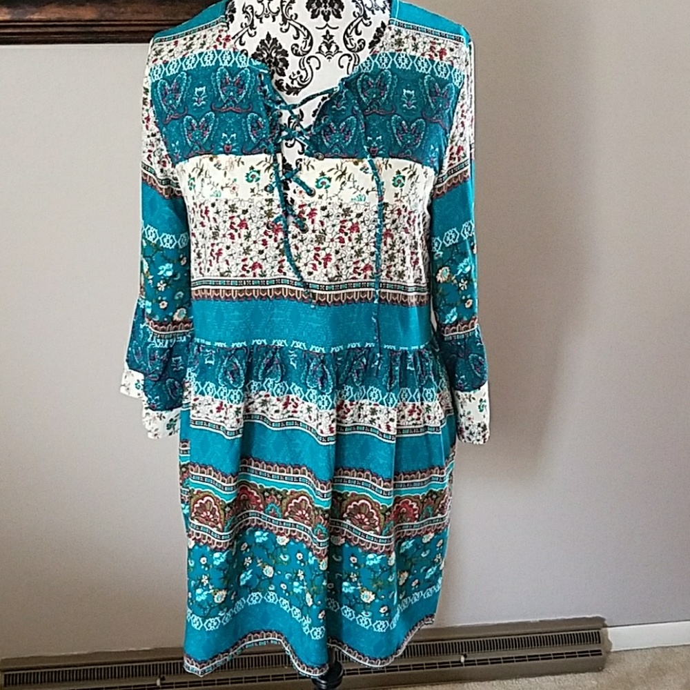 FLORAL BOHO DRESS - Picture 3 of 7