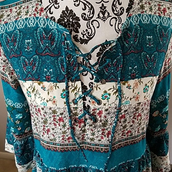 FLORAL BOHO DRESS - Picture 5 of 7