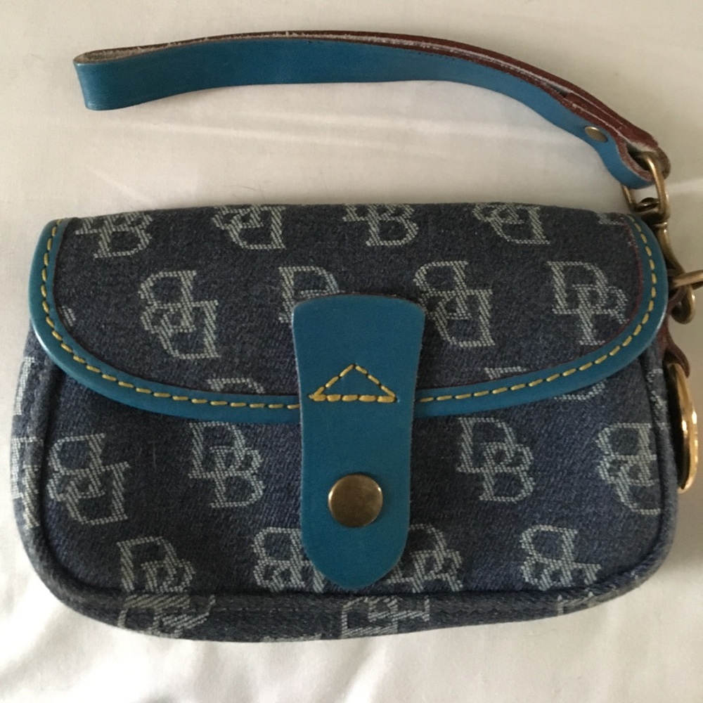 Dooney and Bourke denim wristlet