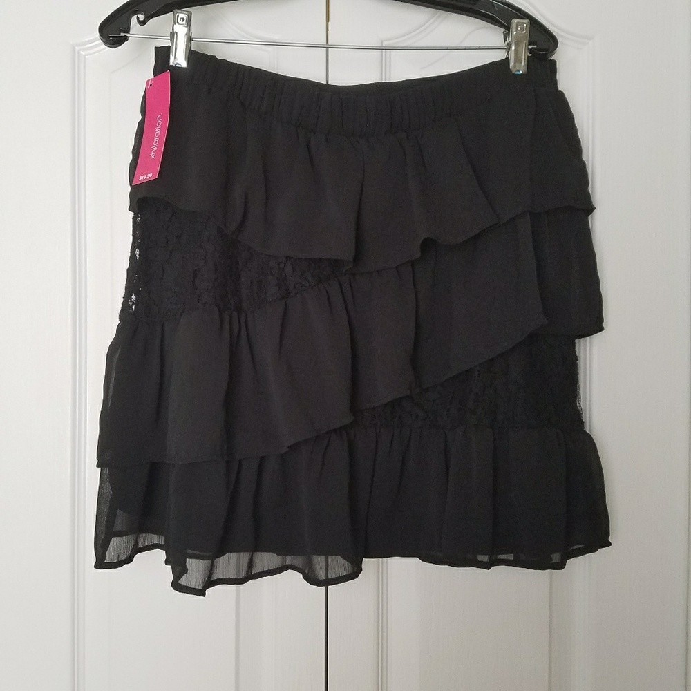 Xhiliration Black layered Skirt from Target NWT L