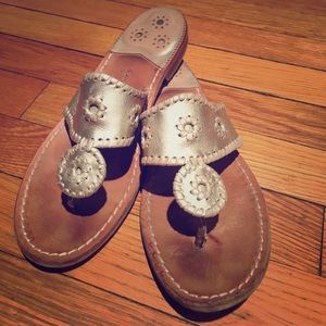 Jack roger gold flip flop