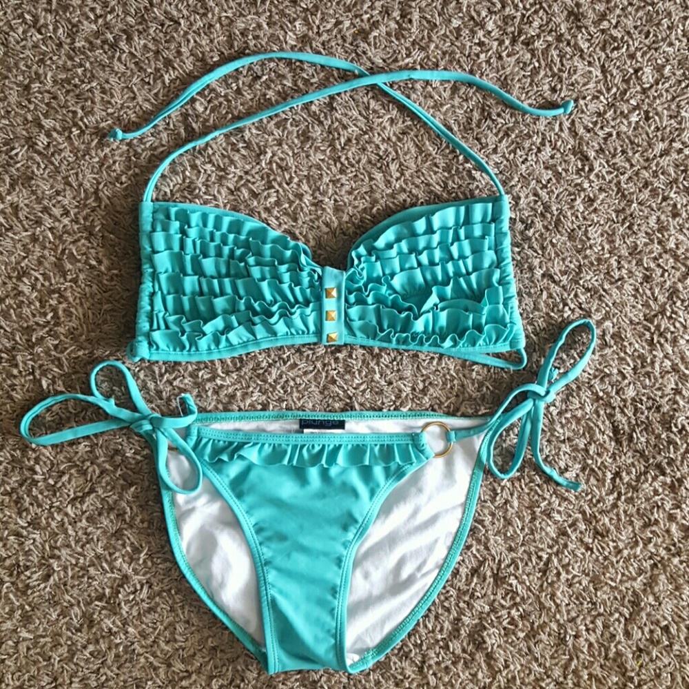Aqua Colored Bikini