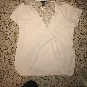 Tan, light weight Forever 21 blouse