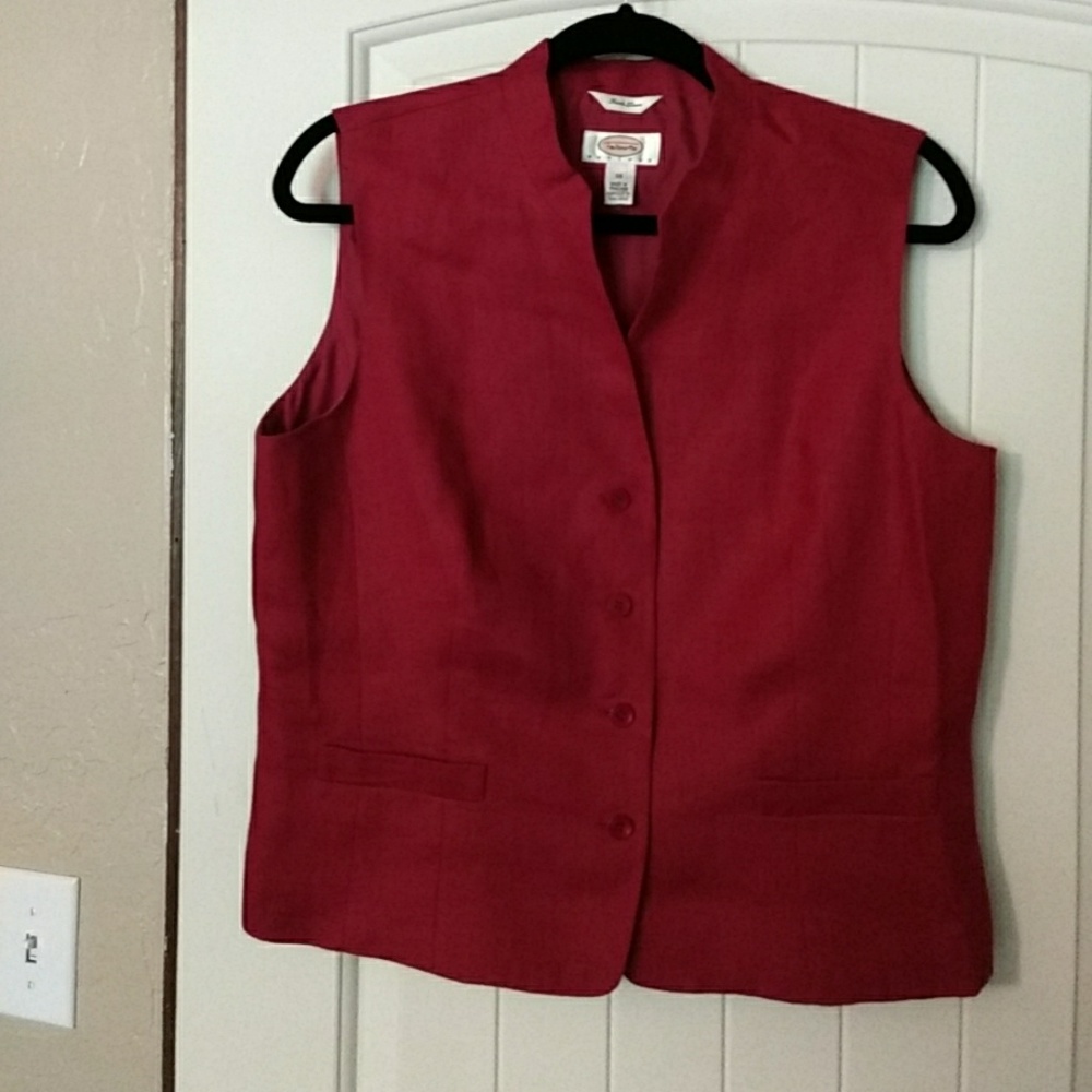 Talbots petite size 14 Red vest