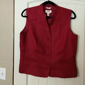 Talbots petite size 14 Red vest