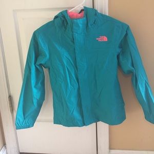 North Face girls rain jacket