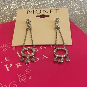 Monet Drop Dangle Circle Earrings