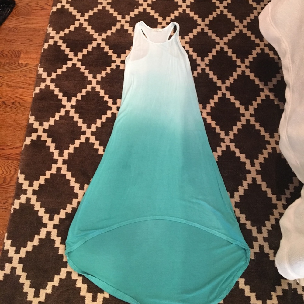 Girl's Ombré teal sundress