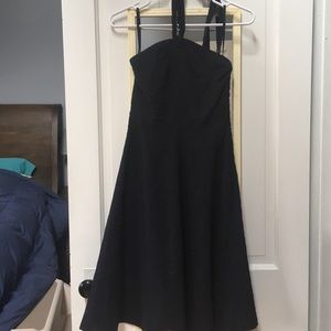 J crew navy halter dress