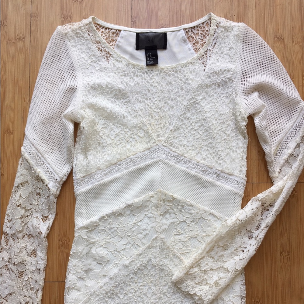 White lace dress