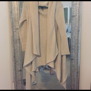 Cream draped cardigan