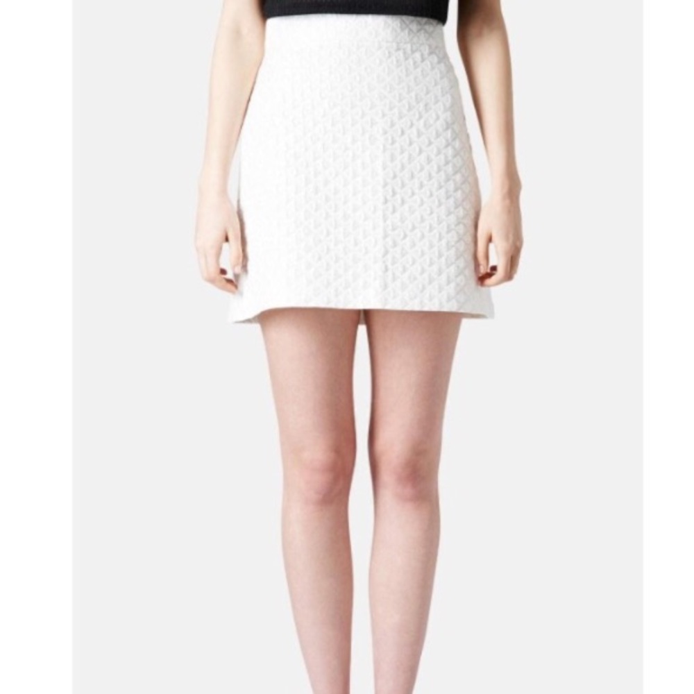 Topshop Diamond Jacquard A-Line Skirt