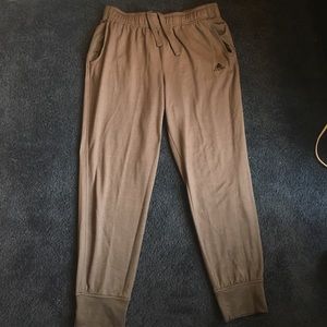 Grey Adidas Climawarm joggers 28.5" inseam