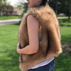Vintage Havana faux fur vest.