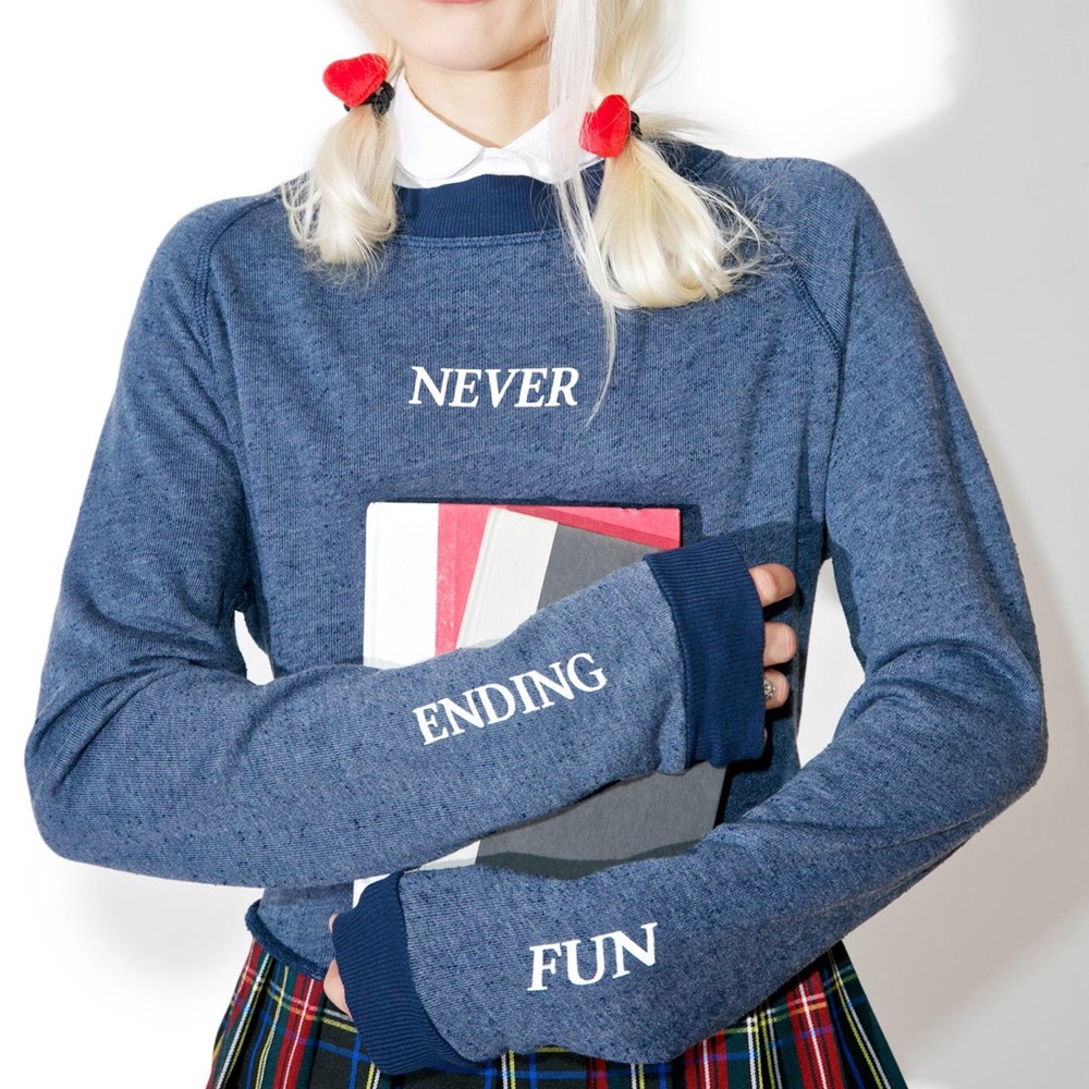 Wildfox never ending fun sweater sweat shirt - Picture 1 of 5
