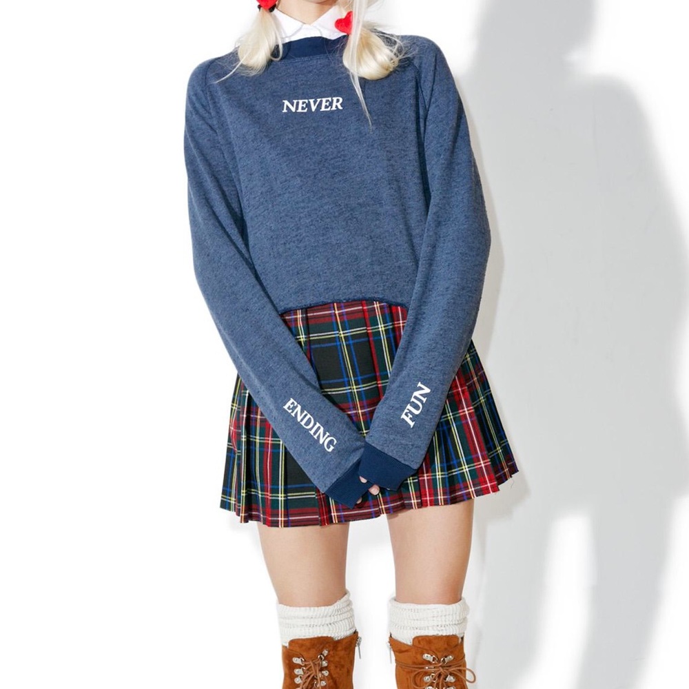 Wildfox never ending fun sweater sweat shirt - Picture 3 of 5